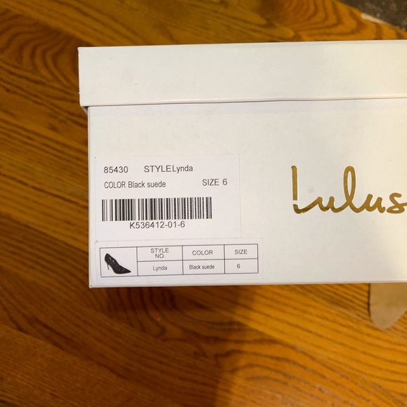 Black suede heels size 6 - Picture 7 of 7